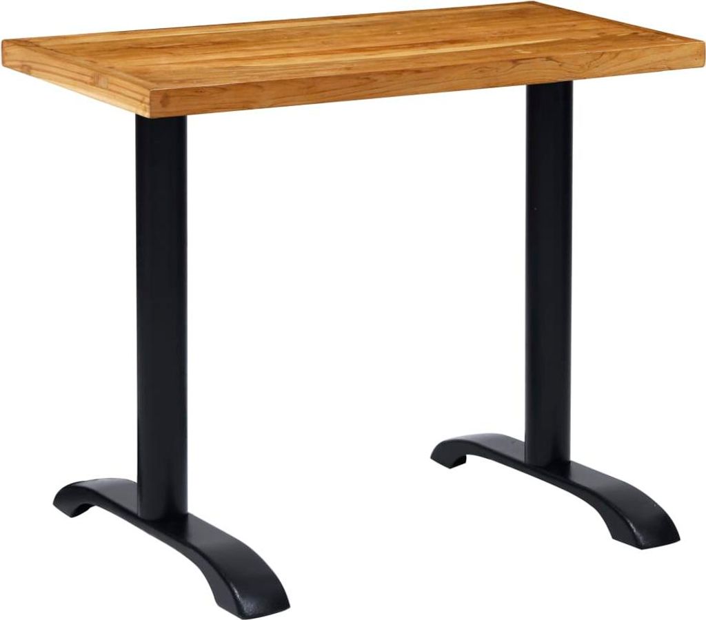 vidaXL Bistrotisch-Gestelle 2 Stk. Schwarz 61x8x72 cm Gusseisen