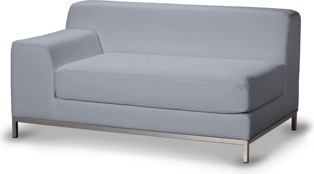 Dekoria Bezug für Kramfors 2-Sitzer Sofa, Lehne links, steingrau, Bezug für Kramfors 2-Sitzer, Lehne links
