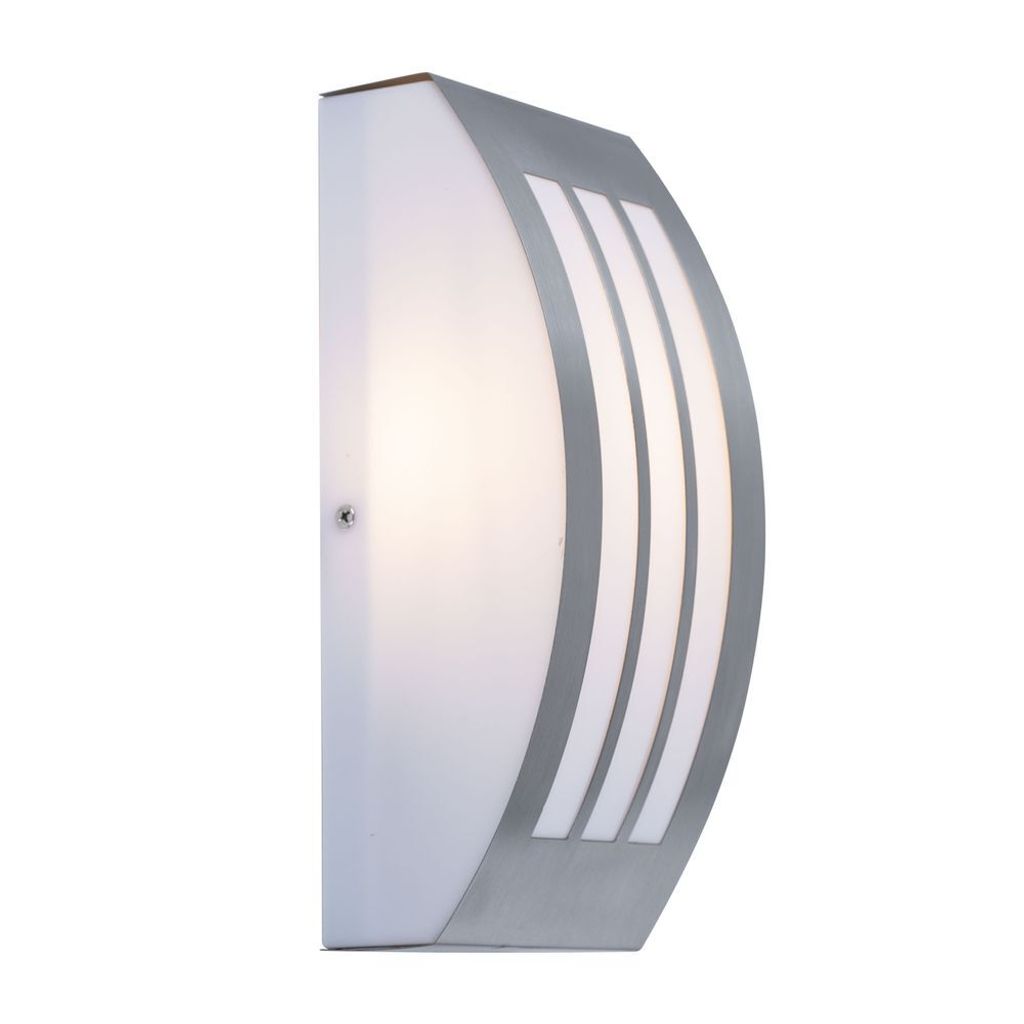 V-TAC Wandleuchte VT-7680 (7514), 230V, E27, IP 44, Edelstahl