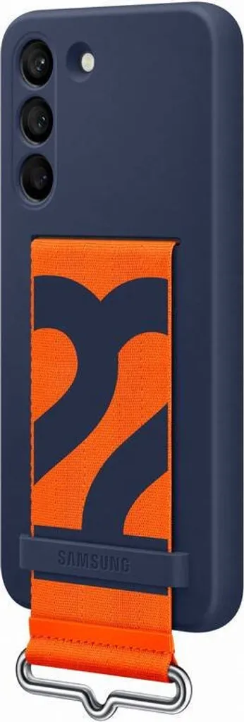 Samsung Silicone Cover with Strap (Galaxy S22 Plus) blau - 15