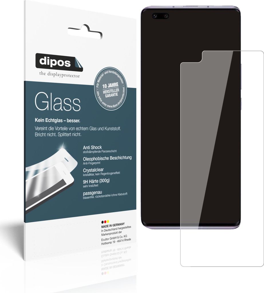 2x Schutzfolie für Huawei Nova 9 Pro - Anti-Shock 9H Folie dipos Glass Kunststoffglas