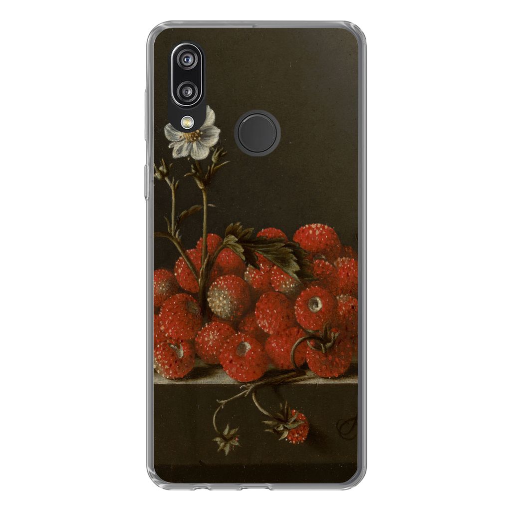 MuchoWow Handyhülle Schutzhülle Hülle für Huawei P20 Lite (2020) Stilleben mit Walderdbeeren - Gemälde von Adriaen Coorte Silikon Softcase H...