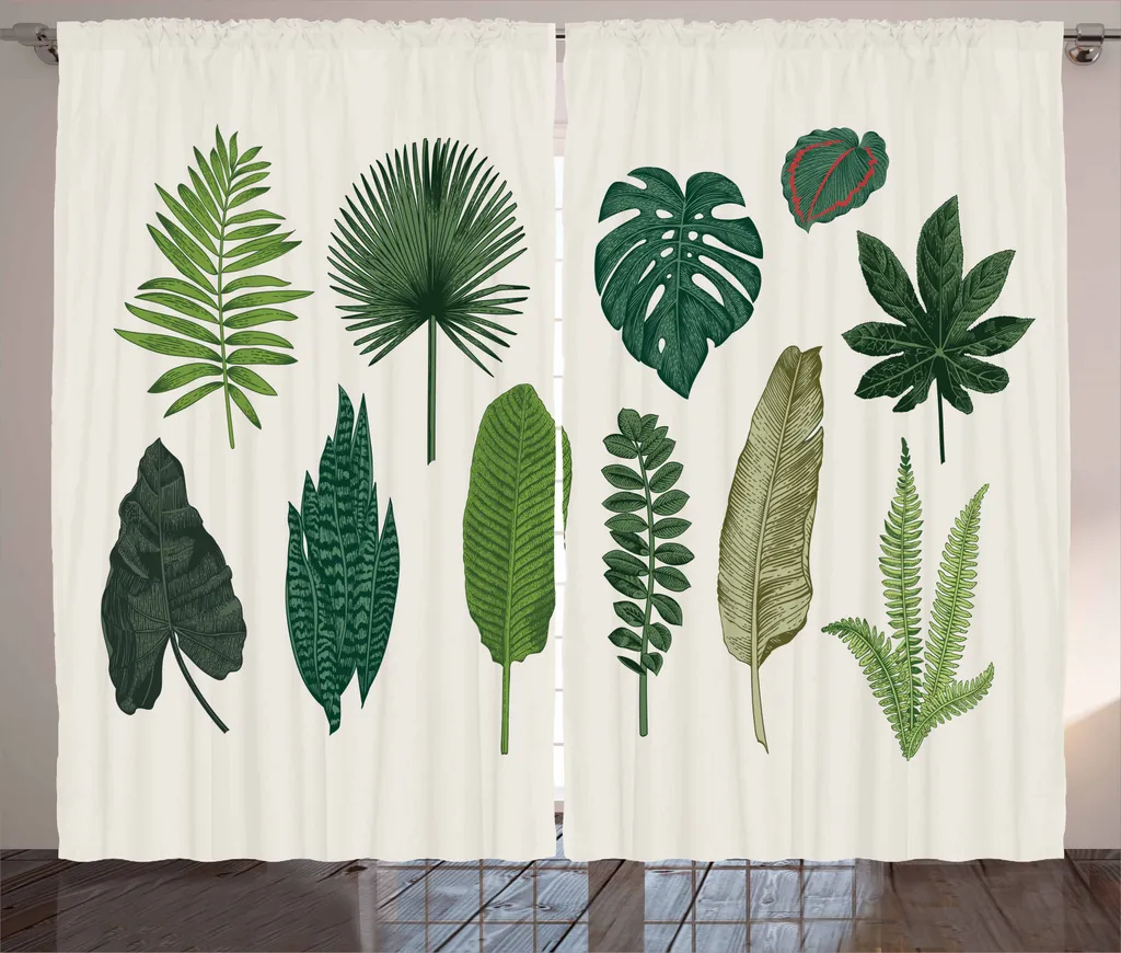 Tenda Vintage Tropicale ABAKUHAUS 280x245 | Arredo Botanico Chic