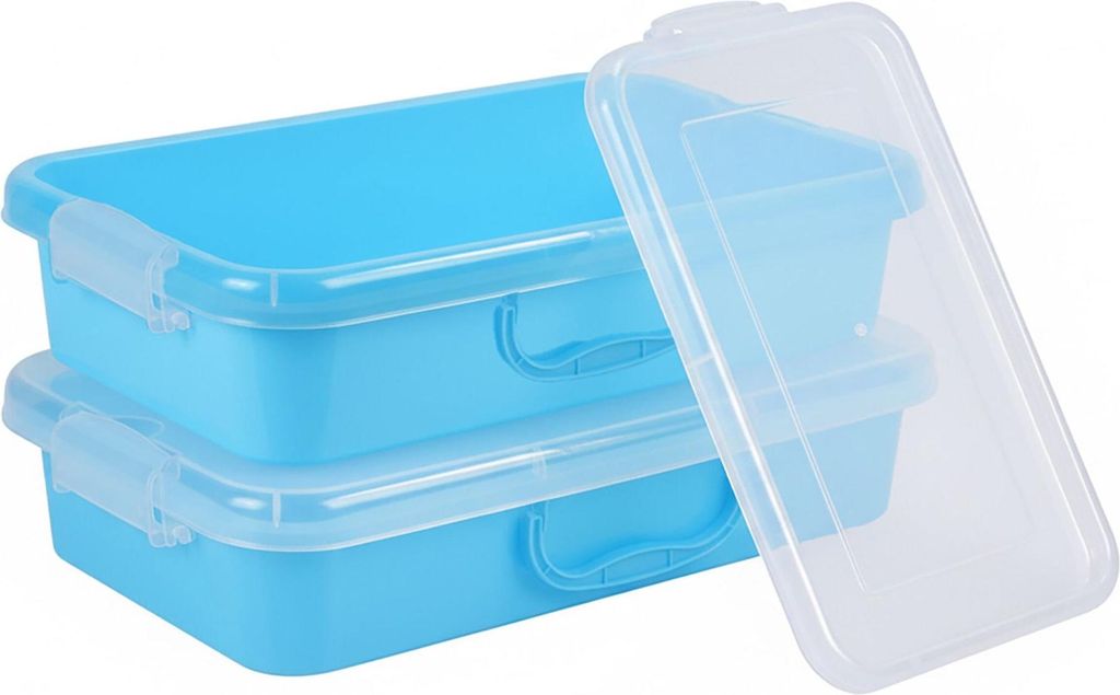 Sandkasten mit Deckel - 2-teiliges sensorisches Spielset