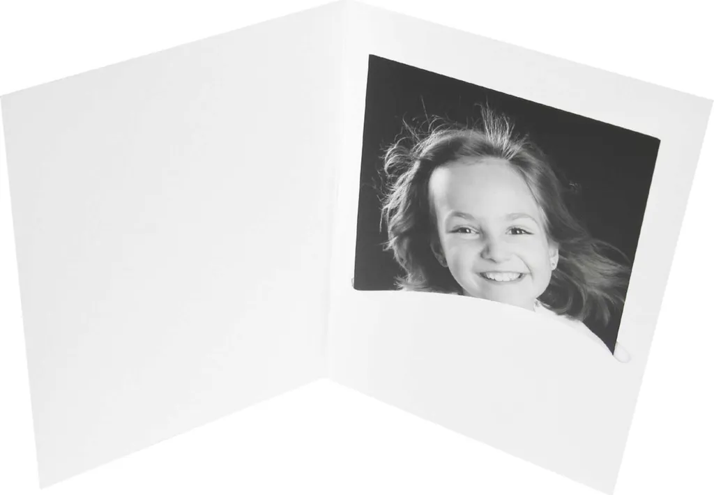 100 Chemises pour portraits Daiber Profi-Line 9x13cm blanc - Lot pro