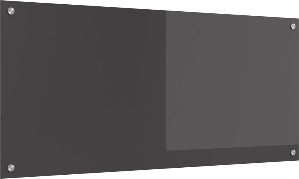 Pannello posteriore per cucina Grigio scuro 110 x 50 cm Vetro temperato