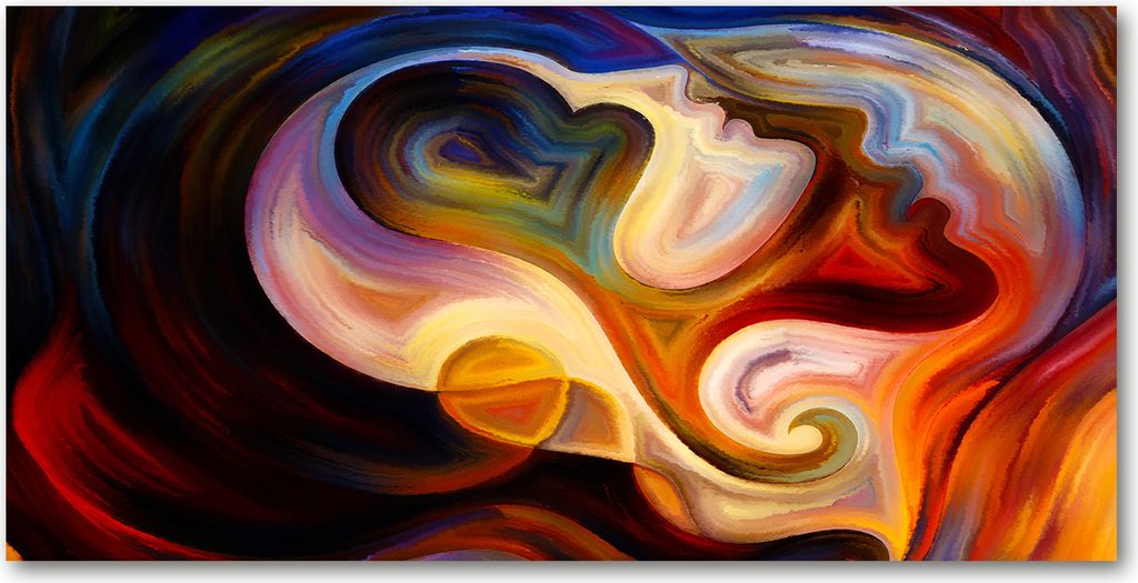 Tulup Leinwandbild -100x50 cm - Wandkunst - Drucke auf Leinwand - Leinwanddruck - Kunst: modern & klassisch - Mehrfarbig - Abstrakt