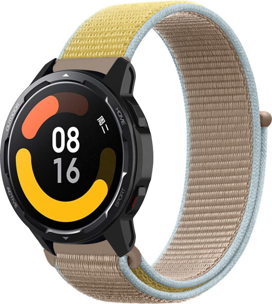 Strap-it Xiaomi Watch S1 Nylonarmband (Kamel)