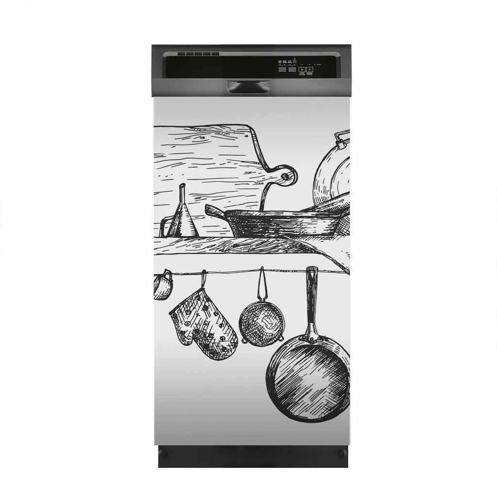Magnete Dekorative 45x80 cm Küche Magnetmatte Spülmaschine - Küchenutensilien