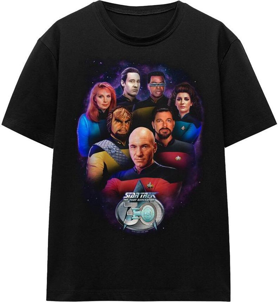 Star Trek - "30" T-Shirt für Herren/Damen Uni TV16095 (S) (Schwarz)