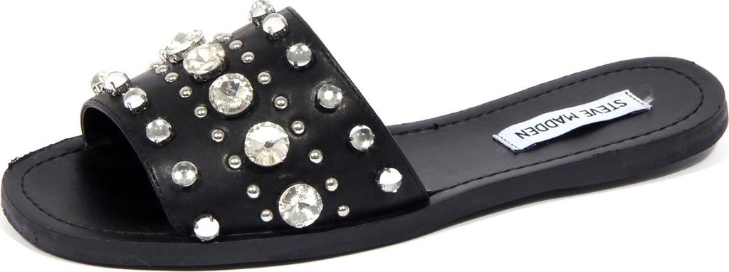 1884J ciabatta donna schwarz STEVE MADDEN Strass Pantoffel Frau