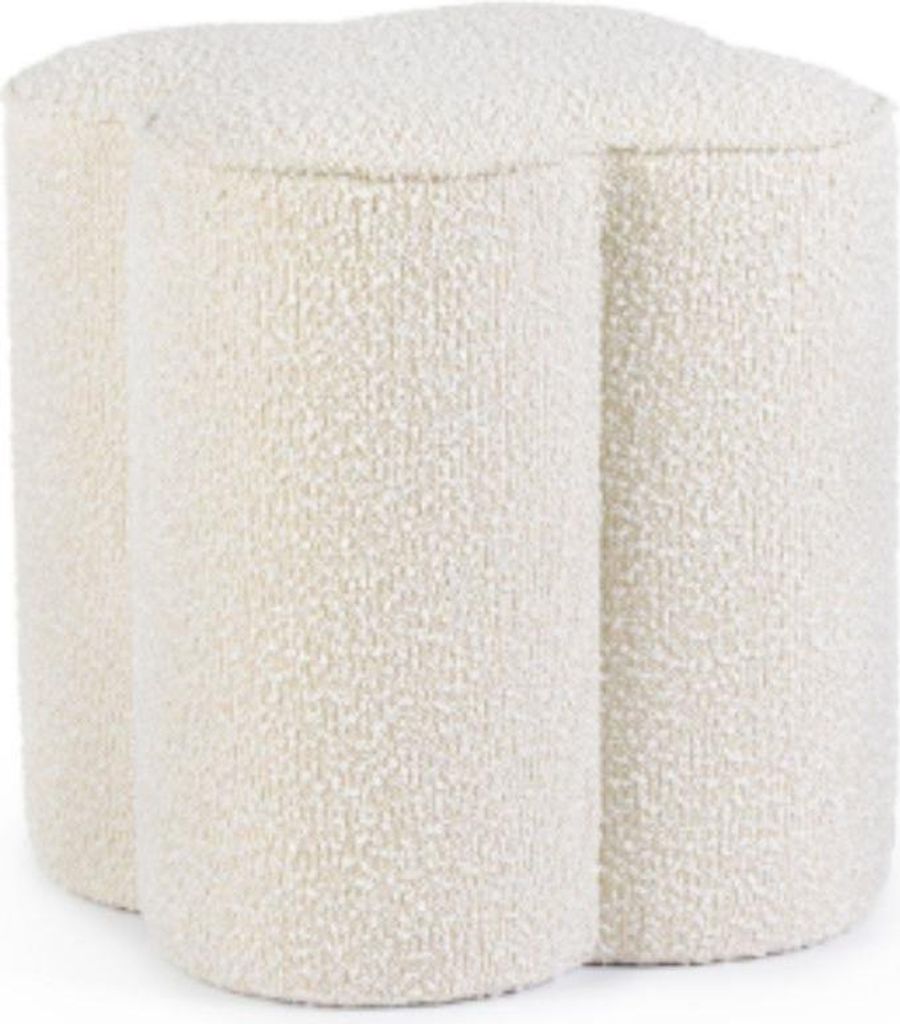 Pouf Cointa 40 x 45 x 40 cm Kiefer MDF Polyester Beige