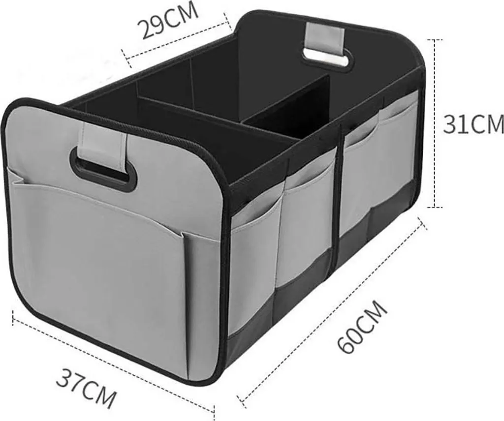 Contenitore Grande Capacità INF Auto Organizer Rosso Pieghevole - 2