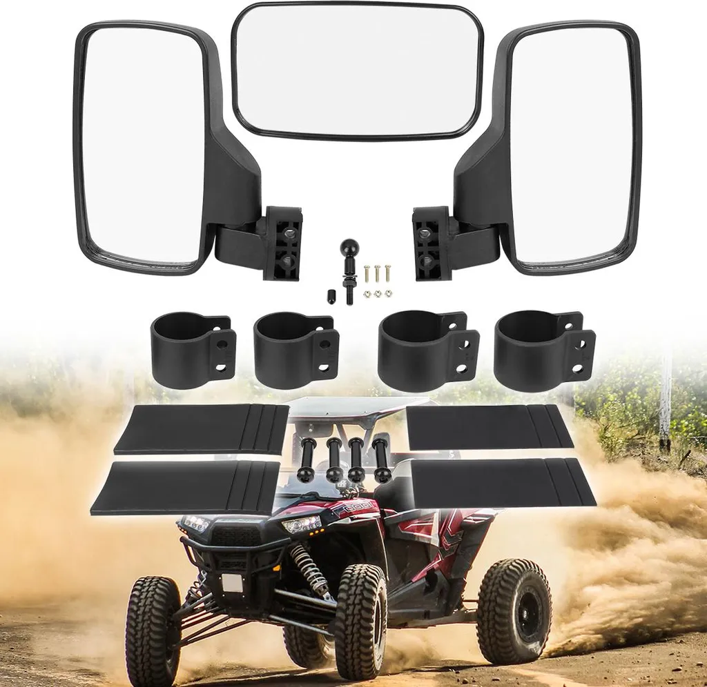 Rétroviseur Central UTV Anti-Vibrations pour Vue Arrière sans Angles Morts