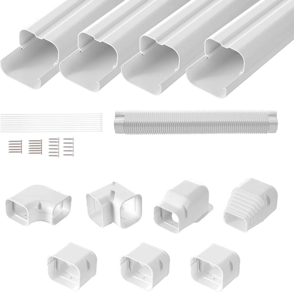 Kit Canalina PVC per Condizionatore 3 Pollici 4.8 Metri SucceBuy