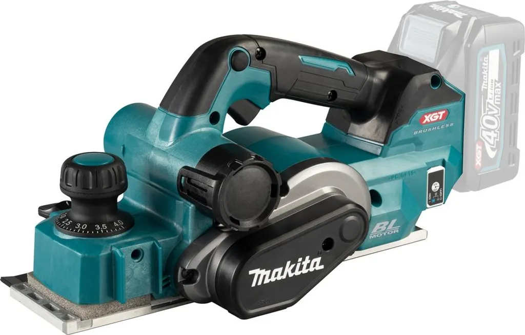 Rabot de chantier 40V Makita KP001GZ à forte capacité de coupe