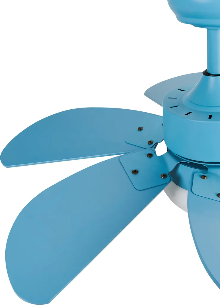 Ventilateur de plafond pour chambre ou salon scandinave bleu pastel