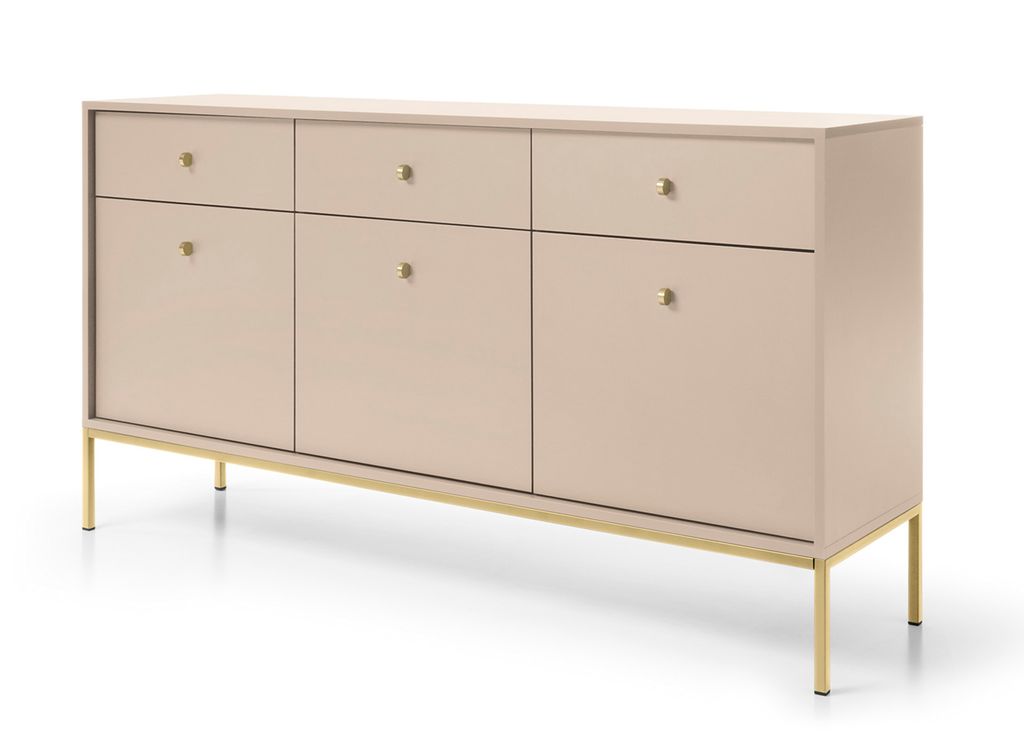 AX LIVING Kommode mit Schubladen Domiti MKS154 154 cm Modern in Beige