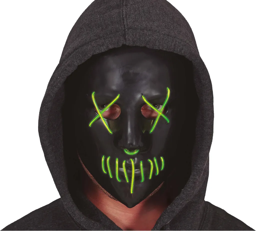 Masque LED à Fil Électroluminescent avec 3 Modes d'Éclairage Taille Unique - 2