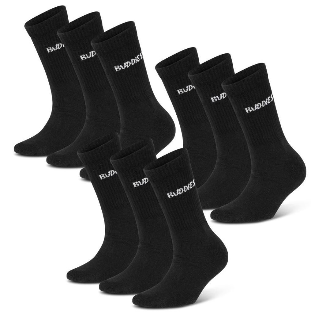 Socken Buddies, Classic Crew Buddies, Sportsocken, 9 Paar, Produktbild 