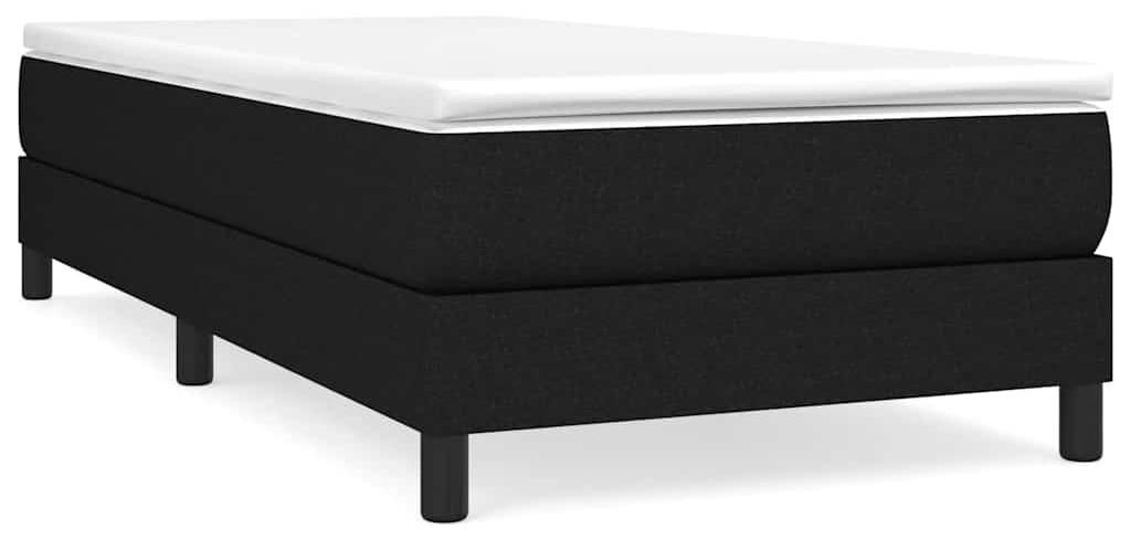 vidaXL Boxspringbedframe, zwart, 80x200 cm, met stoffen Productafbeelding 