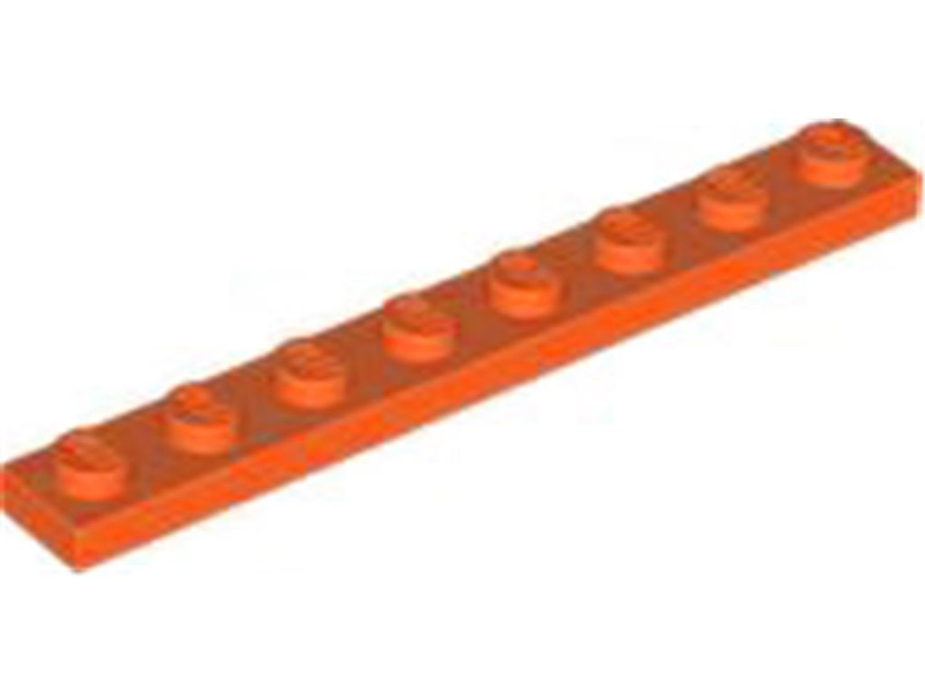 Lego 1x8 Platte 3460 - 250 Stück Rotorange