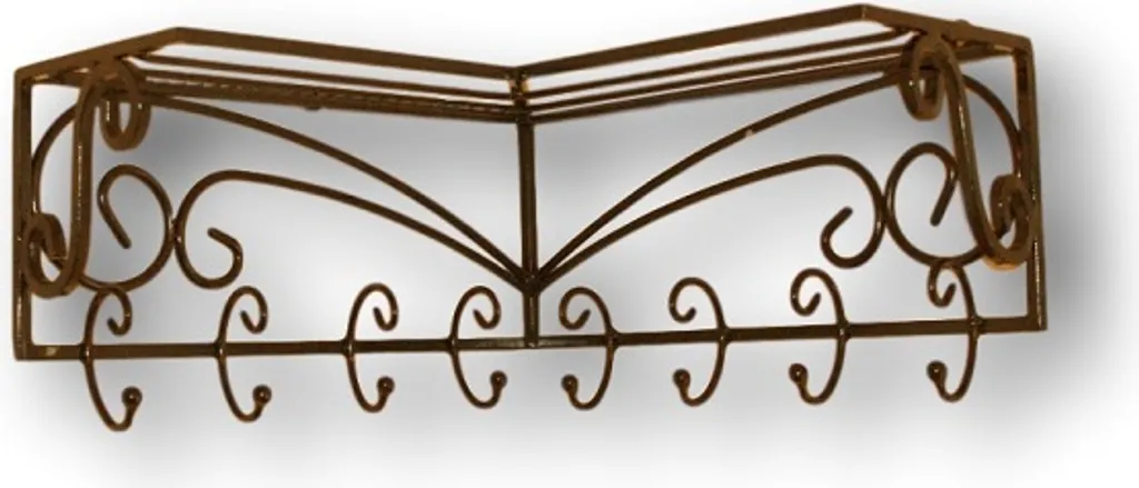 Portemanteau mural d'angle en acier pour ranger vos manteaux sans encombre