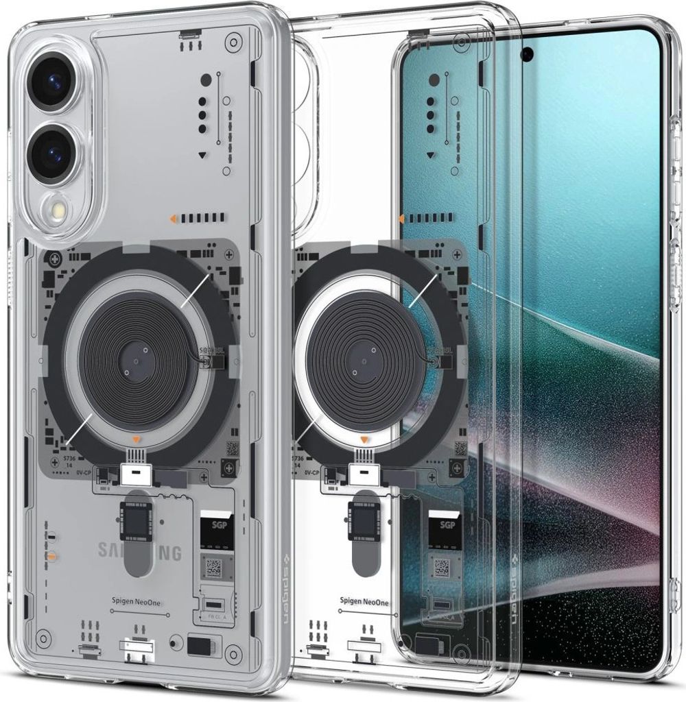 Spigen Ultra Hybrid Neo One (MagFit), Cover, Samsung, Galaxy S25 Edge, 17 cm (6.7"), Transparent