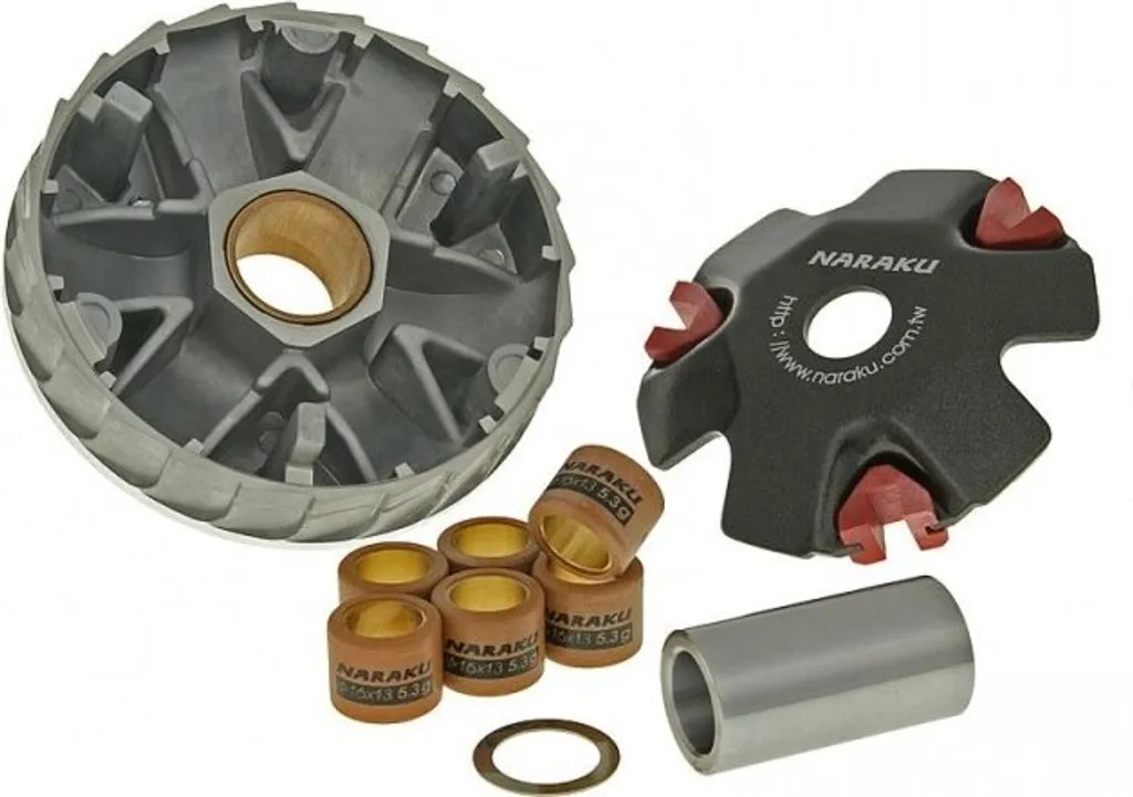 Variateur de vitesse pour moteur GY6 4 temps Naraku avec galets 5.3g