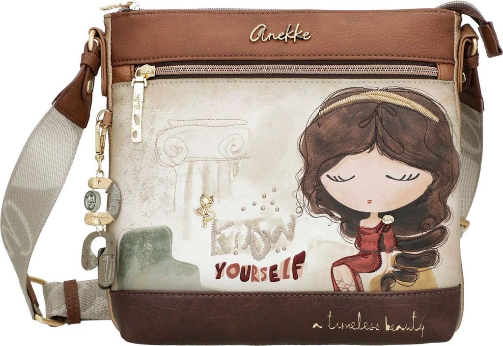 Anekke Damen Umhängetasche Bolso Bandolera multicolour