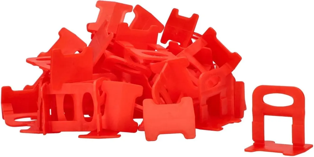 KOTARBAU® 100 pz. Sistema di livellamento per piastrelle rosso - 5