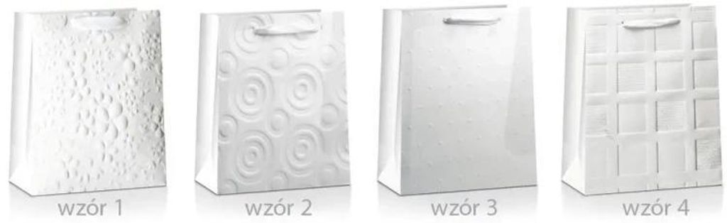 Geschenktüte Lux, weiß, 32 x 26 x 10 cm, MIX – Pan Dragon