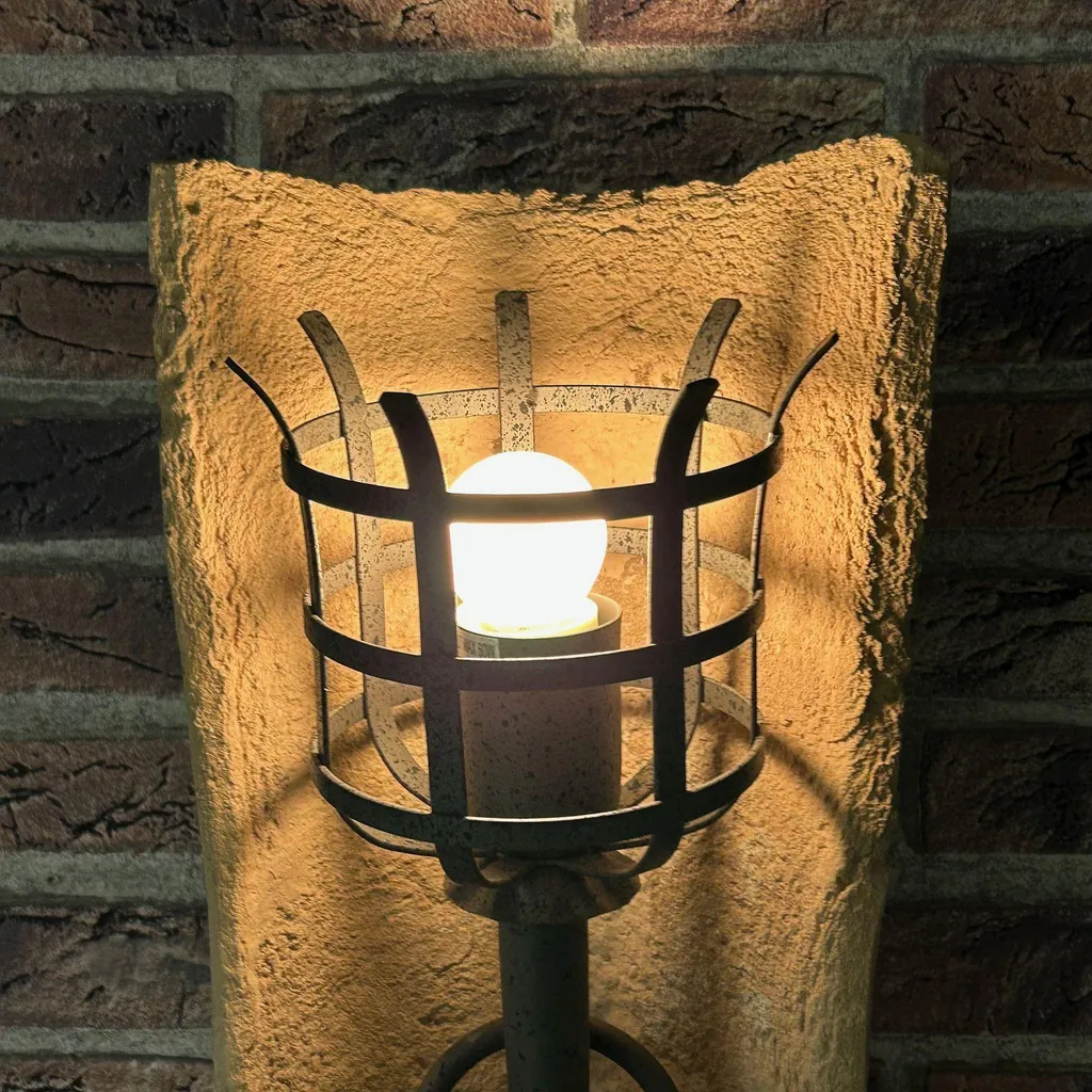 Lampe à Tuiles Torche Murale Dungeon - Éclairage Médiéval Authentique - 10