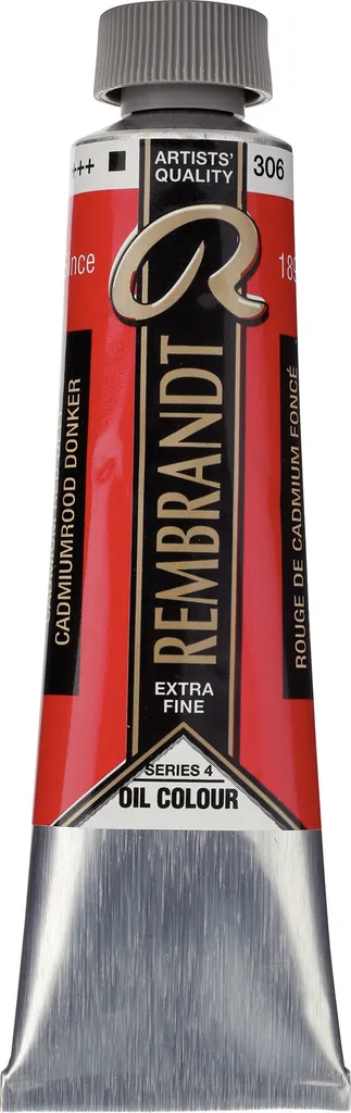 Rembrandt Peinture à l'Huile 40ml Rouge Cadmium Foncé 306 extra-fine