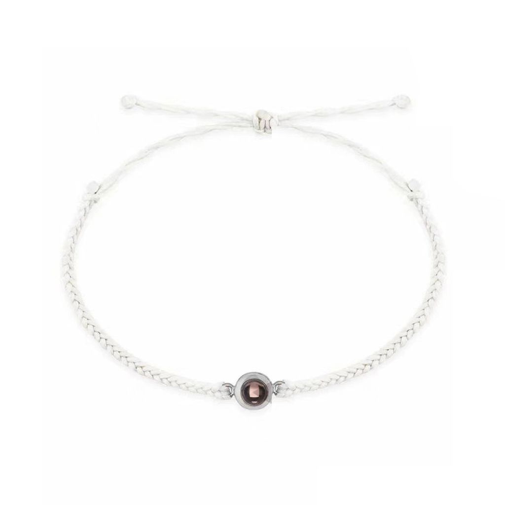 Paar-Armband, geflochtener Projektionsschmuck, verstellbares Flechtseil-Armband für den täglichen Gebrauch-A