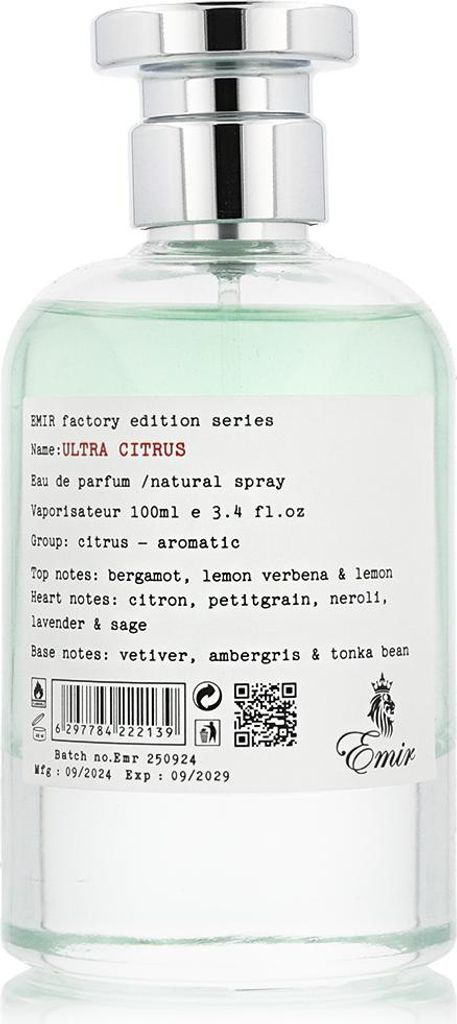 Emir Ultra Citrus, Eau de Parfum, 100 ml (para hombre) Imagen del producto 