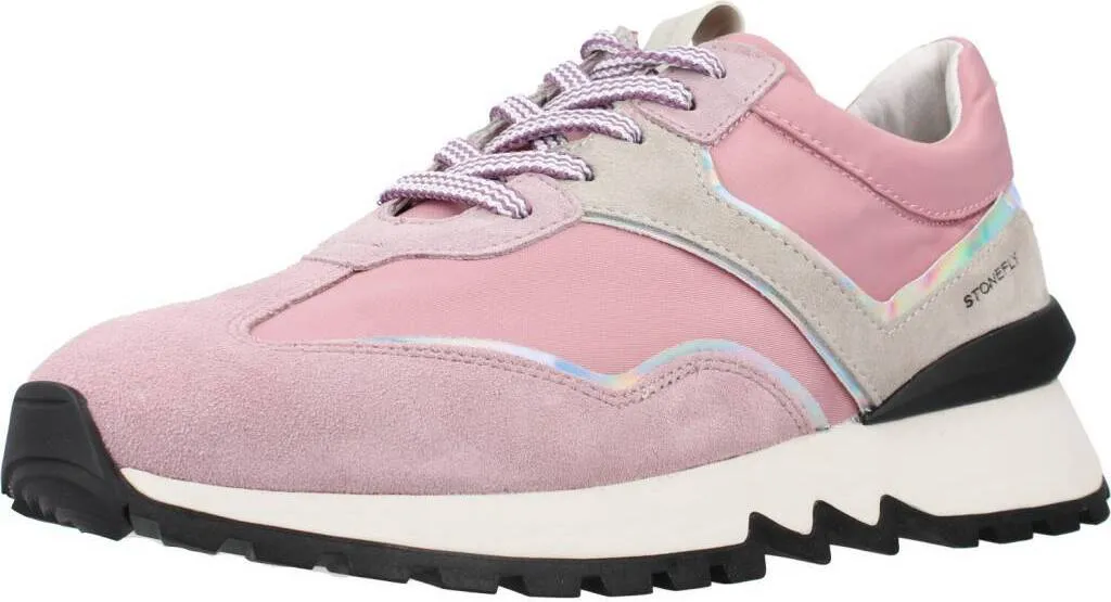 Finis les Mal de Pieds avec les Baskets Stonefly Simply Lady 4 Velours Rose