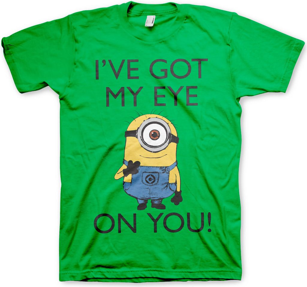 Minions - I Got My Eye On You T-Shirt - Small - Green