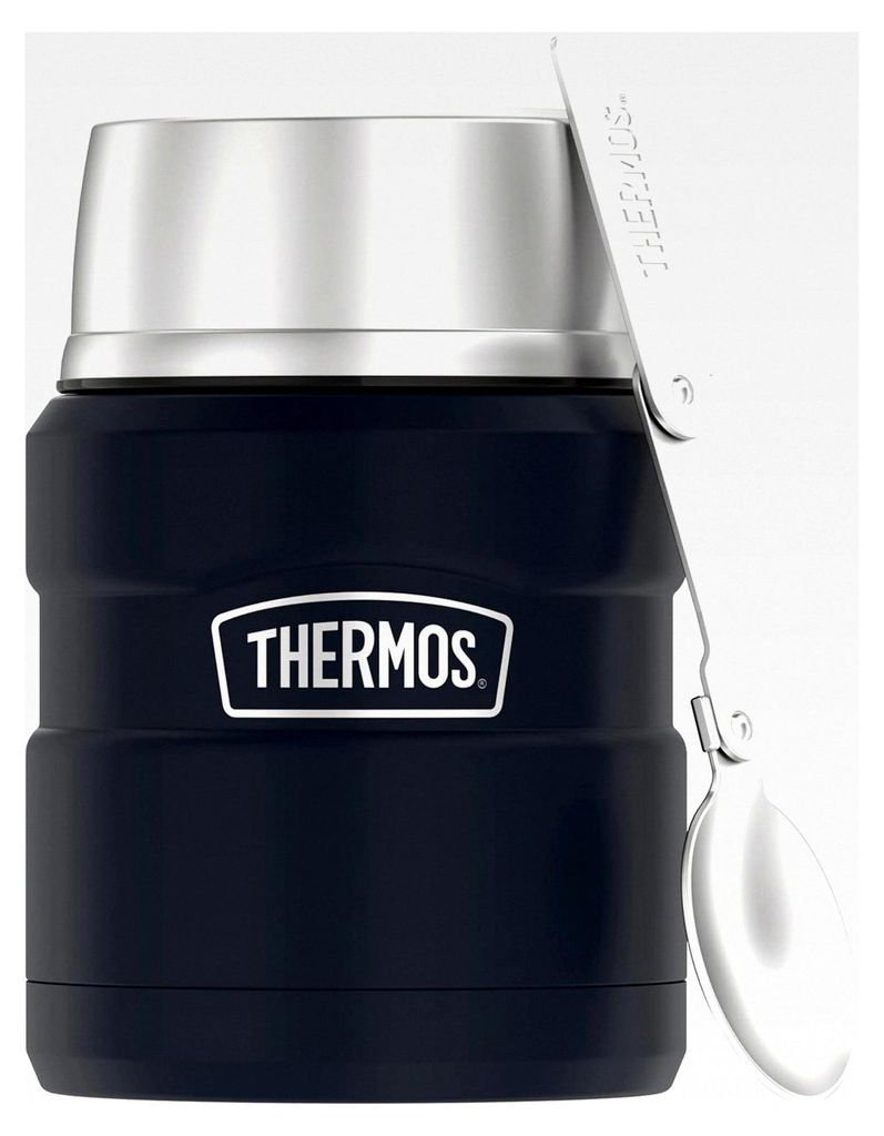 Edelstahl-Food-Behälter, 16 Unzen, Matt Blau