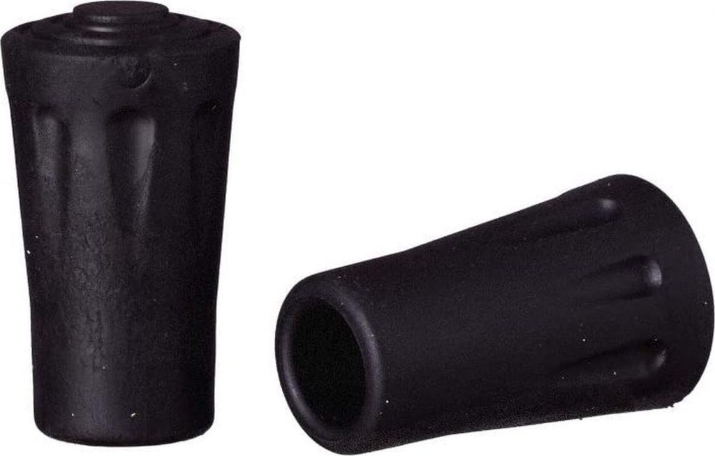 Best Sporting Trekking Gummipuffer 2er Set – Ersatz Gummiaufsätze für Trekkingstöcke & Nordic Walking Stöcke, rutschfest & stoßdämpfend, Sc...