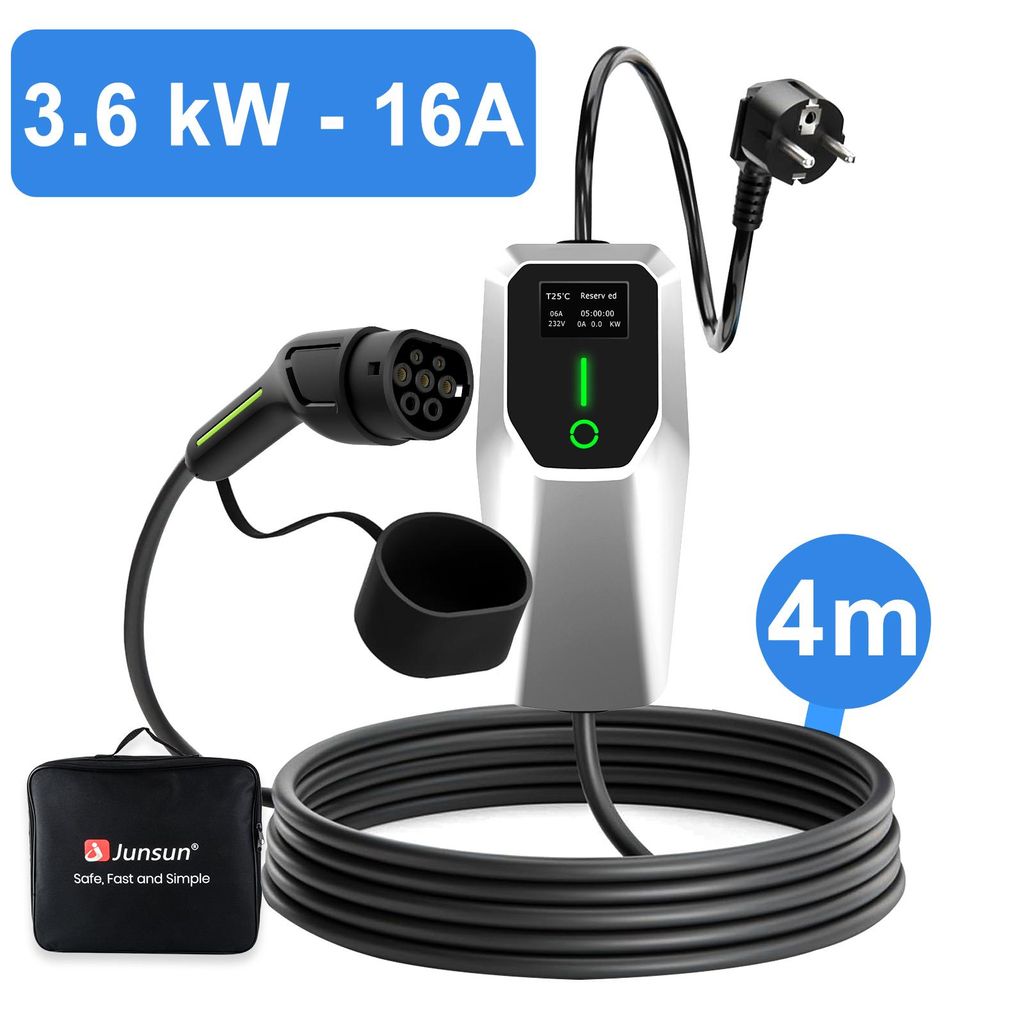 Câble de recharge pour voiture électrique Type 2, prise de Image du produit 
