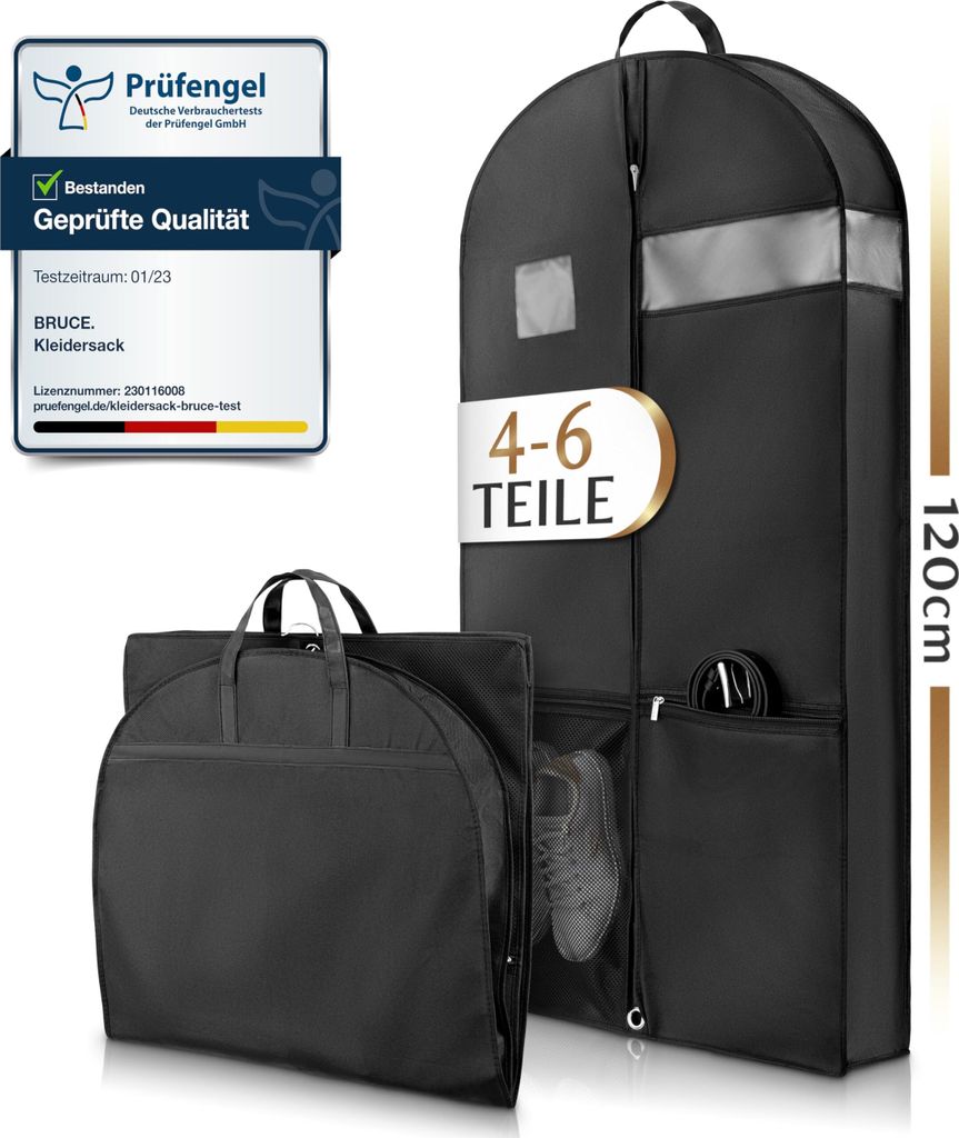 Bruce.® Großer Kleidersack Kurz 120 x 60 cm, 12 cm Tiefe Produktbild 