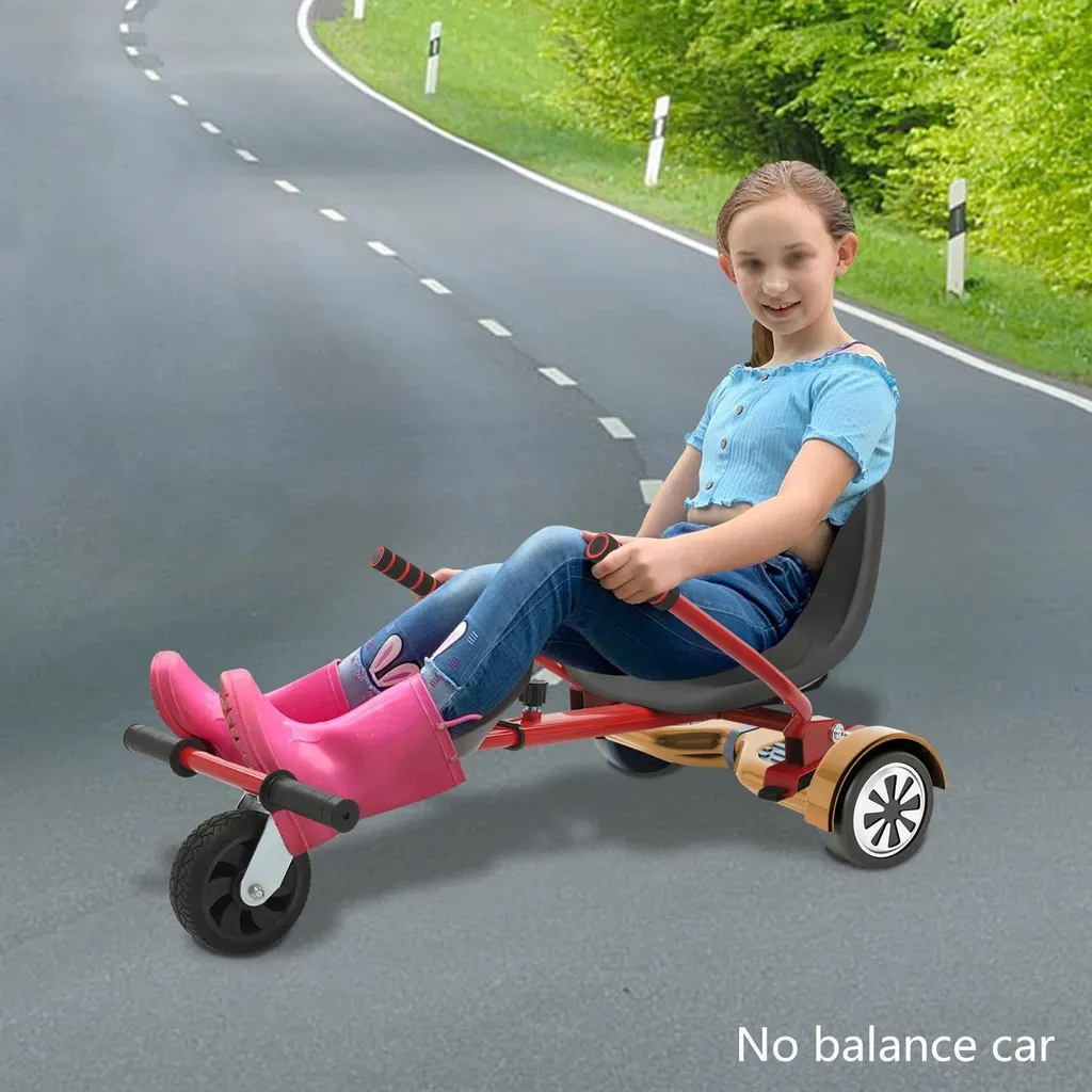 Kit Hoverkart pour Sorties en Duo - Cadre de Conversion Rouge Ajustable
