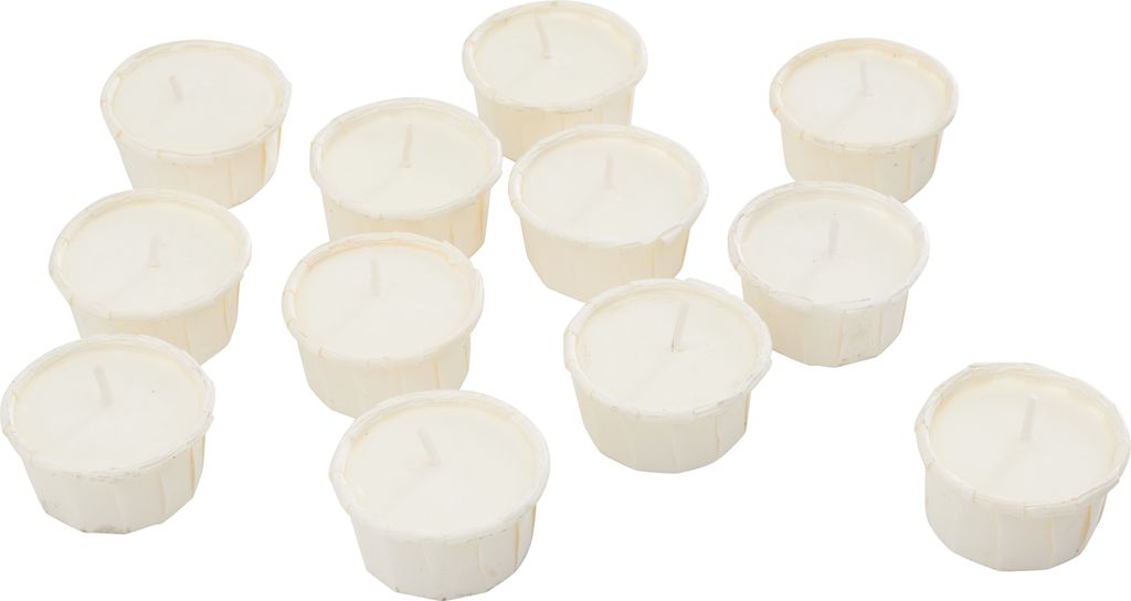 12 Teelichter mit Papierhülle Light.One Wenzel Kerzen Vegan Nachhaltig