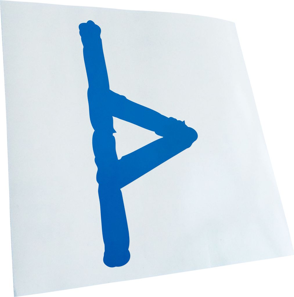 Kiwistar - Autoaufkleber - Futhark THURISAZ Rune - Neon Matt - Aufkleber für Auto Kfz Fahrrad, LKW, Truck Mofa