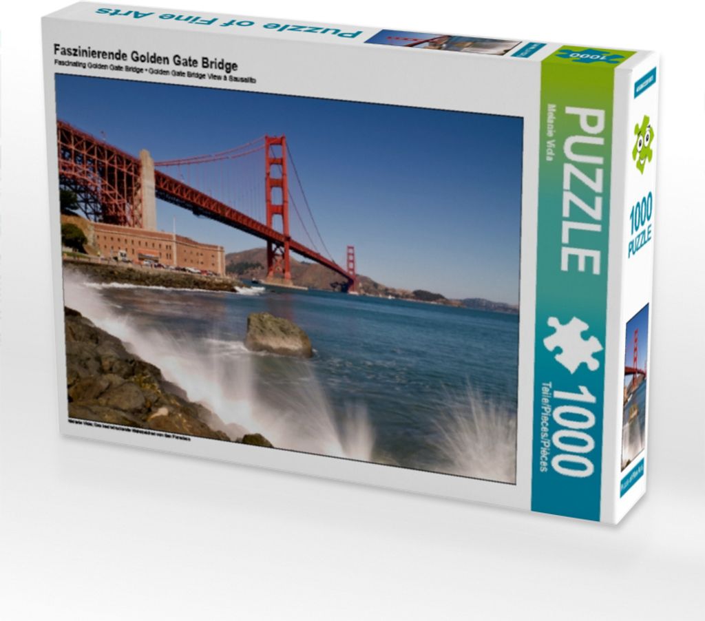 Calvendo Faszinierende Golden Gate Bridge 1000 Teile Puzzle quer 640x480mm, Viola Melanie; 7305716