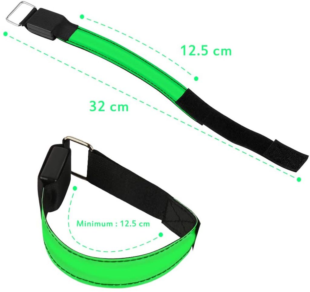 LED-Armband wiederaufladbar wiederaufladbar zum Lau für Sport und Nacht 