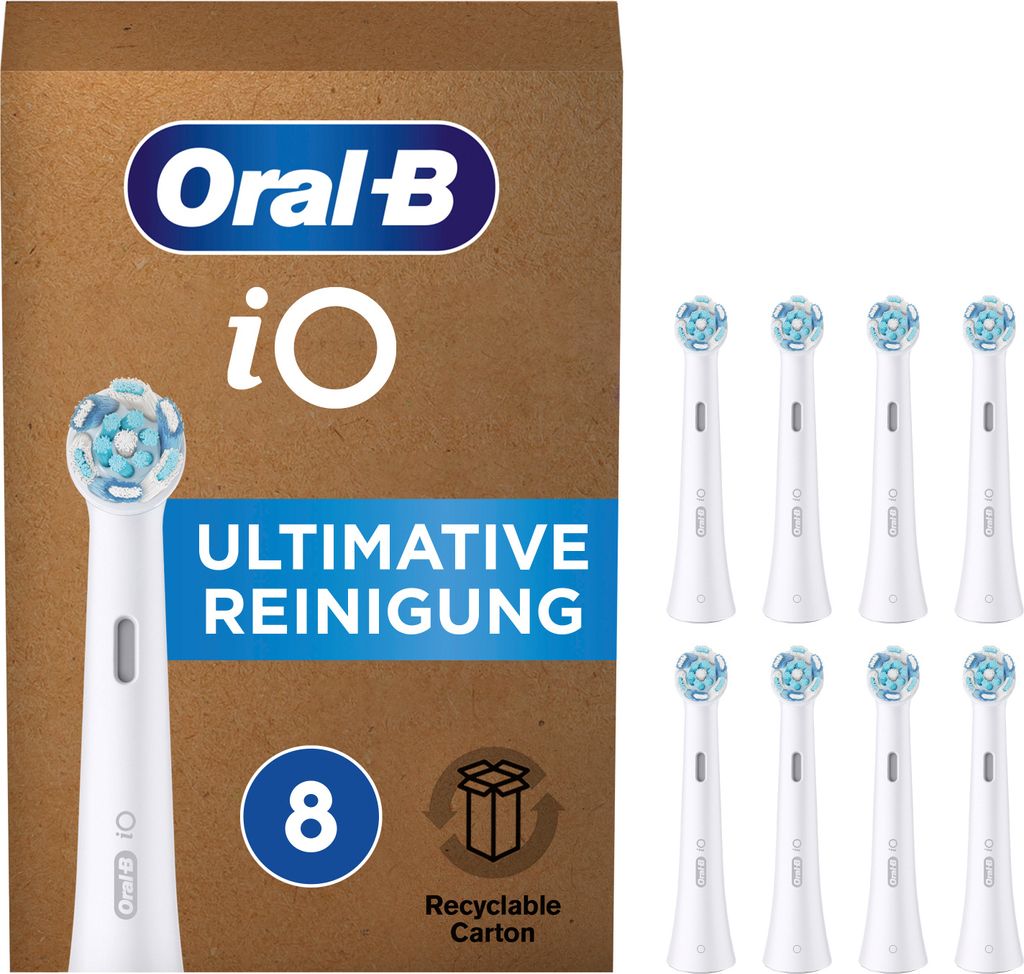 Braun Oral-B iO Ultimative Reinigung Aufsteckbürsten weiß Produktbild 3