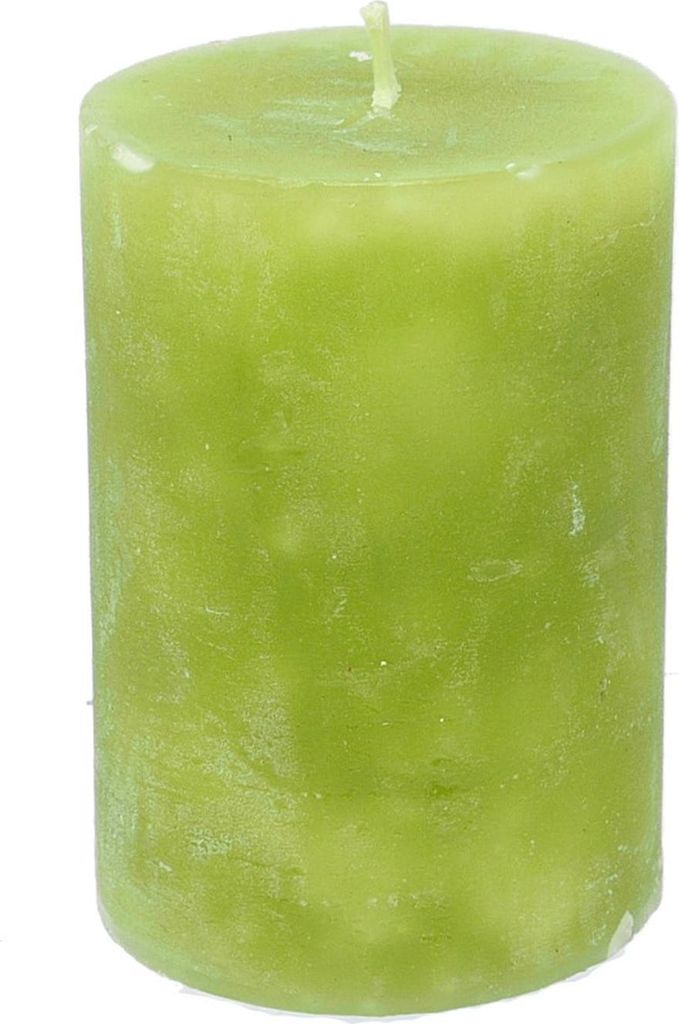 Stumpenkerze durchgefärbt limone 7,5 x Ø 5 cm