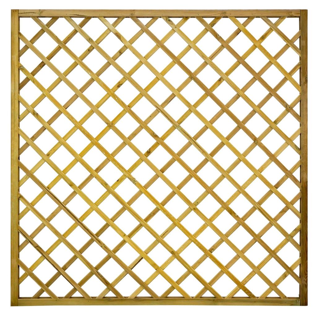 Ligna Gard Rankgitter Lausanne gerade 11x11 cm Loch 180x180 cm Holzzaun Kiefer Kesseldruckimprägniert 44x44 mm Rahmen 12x30 mm Lamellen